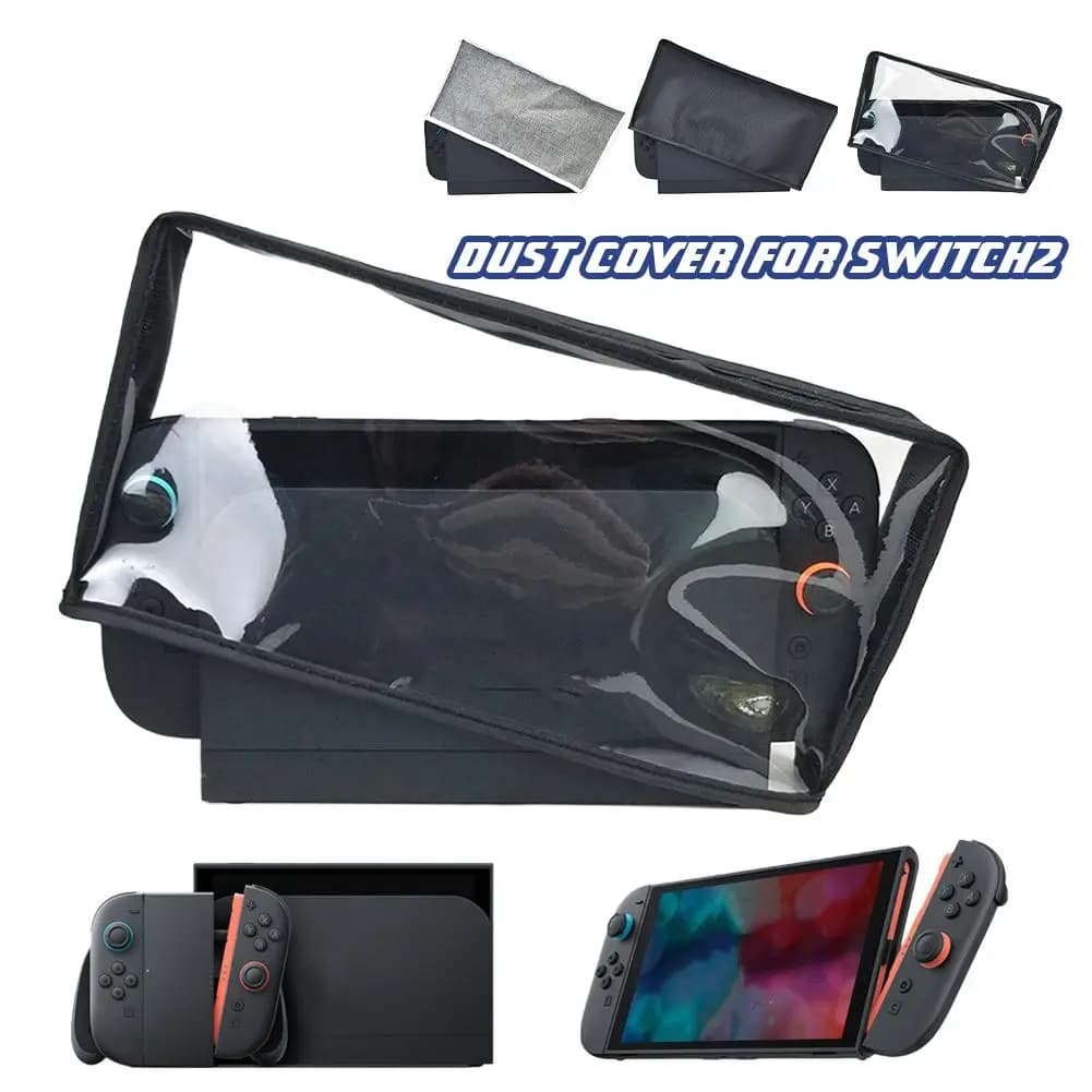 Copertura antipolvere e custodia protettiva impermeabile e antigraffio progettata specifica per Switch 2 e accessori, adatta per Sw