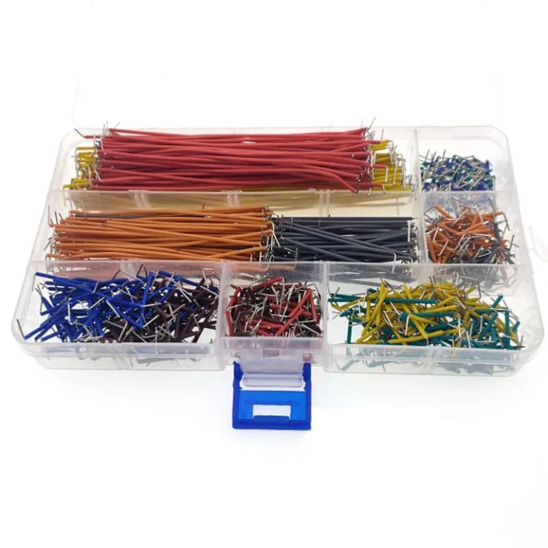 840 pezzi di scatola di fascette per ponticelli speciali per breadboard