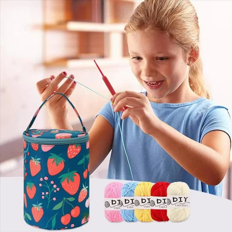 Il nuovo set di uncinetti Borsa per uncinetto Uncinetti Kit per uncinetto per filati portatili Ferri da maglia Organizzatore per riporre filati