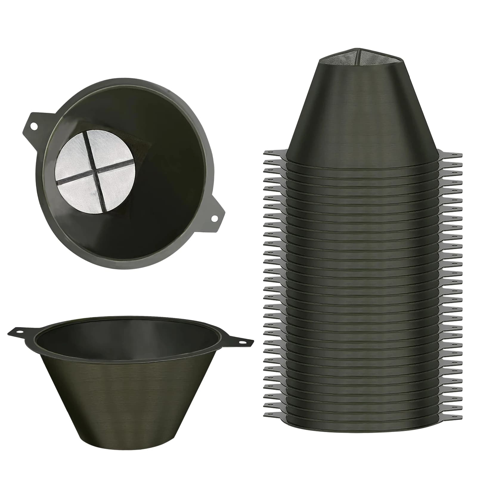 10/20/30/50pcs Paint Filter Screen, Fine Nylon Mesh Reusable Industrial Filter Suitable For Oil-Based And Water-Based Paints