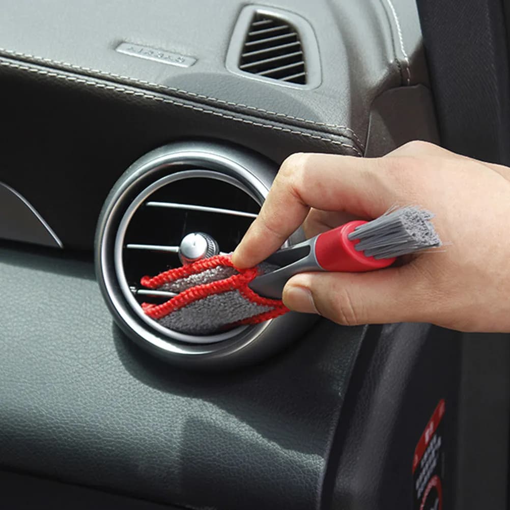 3Pcs Cleaning Brush Premium Fiber PP Compact Duster Portable for Computer Keyboard Car Interior Detail Dust Removal Tool