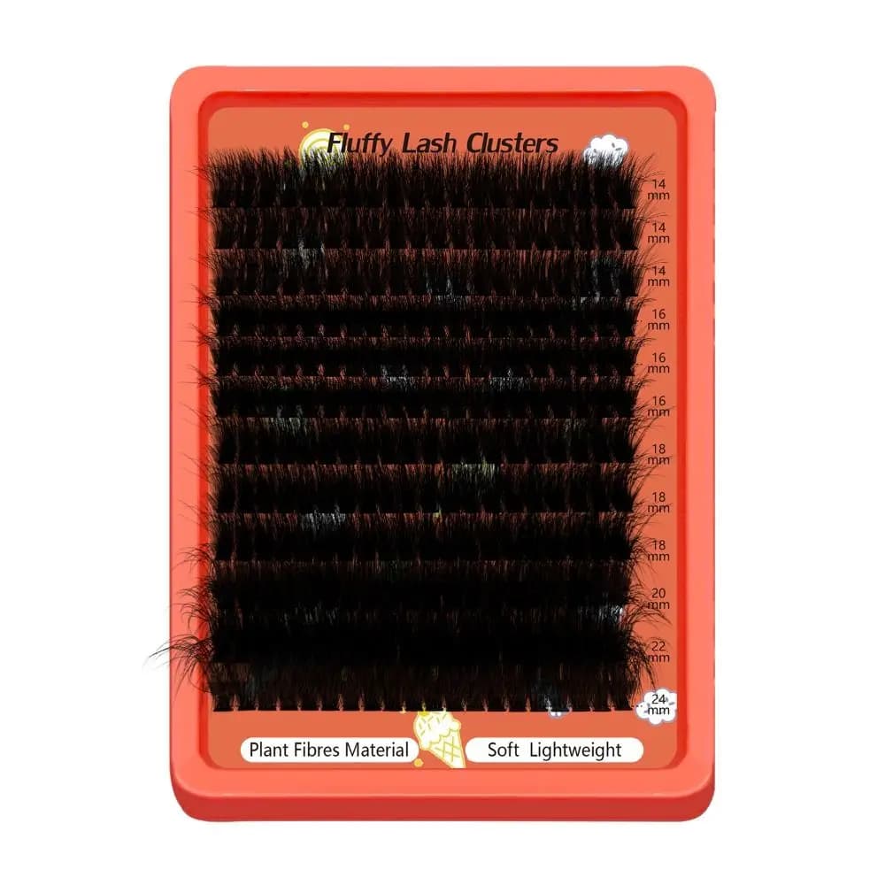 Kit Extension Ciglia Finte 100D Effetto Wispy, Ciuffetti Voluminosi, Ventagli di Volume 3D, Strumenti per Trucco Occhi, Cura Personale