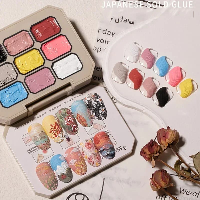 3D Effect Oil Paintting Texture Gel Drawing Super Texture Painting Gel Soak Off UV LED Semi Permanent Pigmented Paint Art Gel
