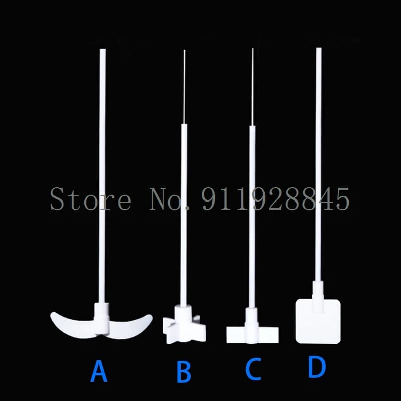 1pcs/lot Lab PTFE Stirring Paddle Stirrer Agitating Aalve Blade Acid and Alkali Resistant Moon Cross Plate Type F4 Mixing Bar
