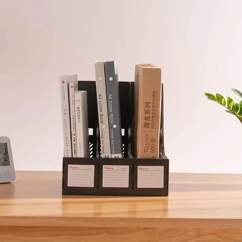 Portadocumenti a 4 griglie con finestra per etichette indice Supporto per gestione desktop
