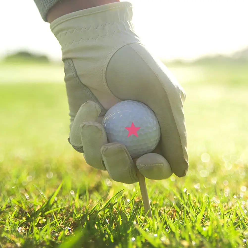 Set di 2 Timbri per Palline da Golf, Impermeabili, a Forma di Cuore, Portatili e Riutilizzabili, Sigillo per Insegnanti, Accessori da Golf