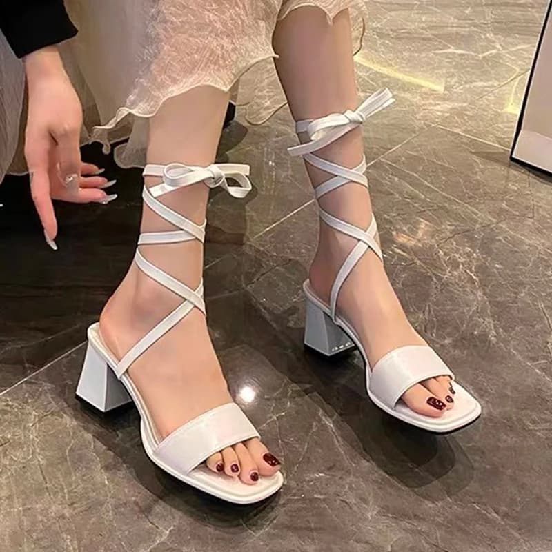 Sandali con tacco alto da donna, ciabatte chunky di design, ciabatte sexy alla moda, nuove ciabatte da spiaggia, Zapatillas Mujer