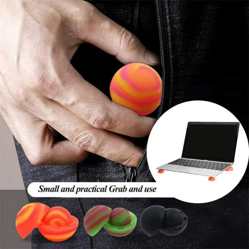 Cuscinetto per emisfero per raffreddamento del laptop Piccolo cuscinetto per emisfero portatile in silicone per raffreddamento Supporto di raffreddamento antiscivolo Multifunzionale
