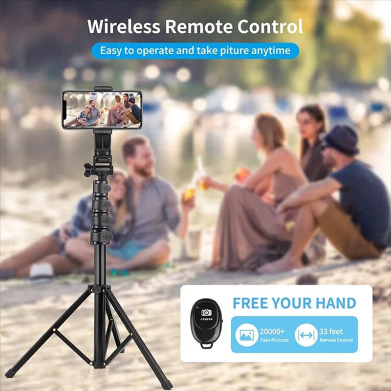 1 set di treppiede per cellulare da 70 pollici, bastone per selfie, adatto per registrazione/fotografia/trucco su smartphone