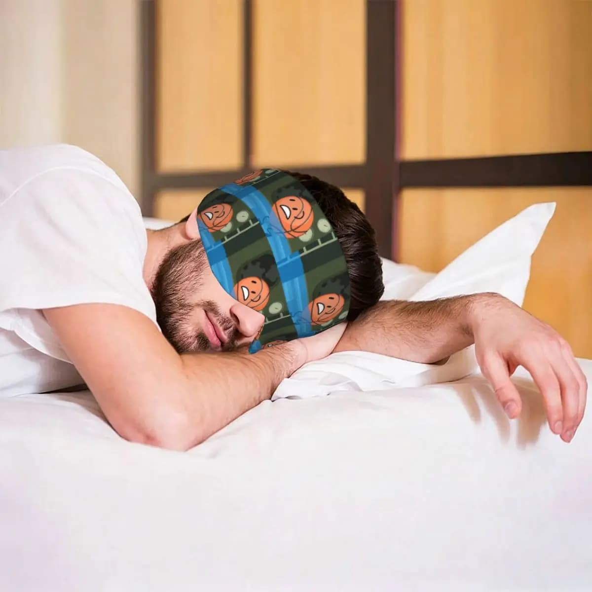 Battle For Dream Island BFDI Basketball sleep mask Portable Eye Cover for Girls Boys Travel Party Gift Eyeshade eyepatch