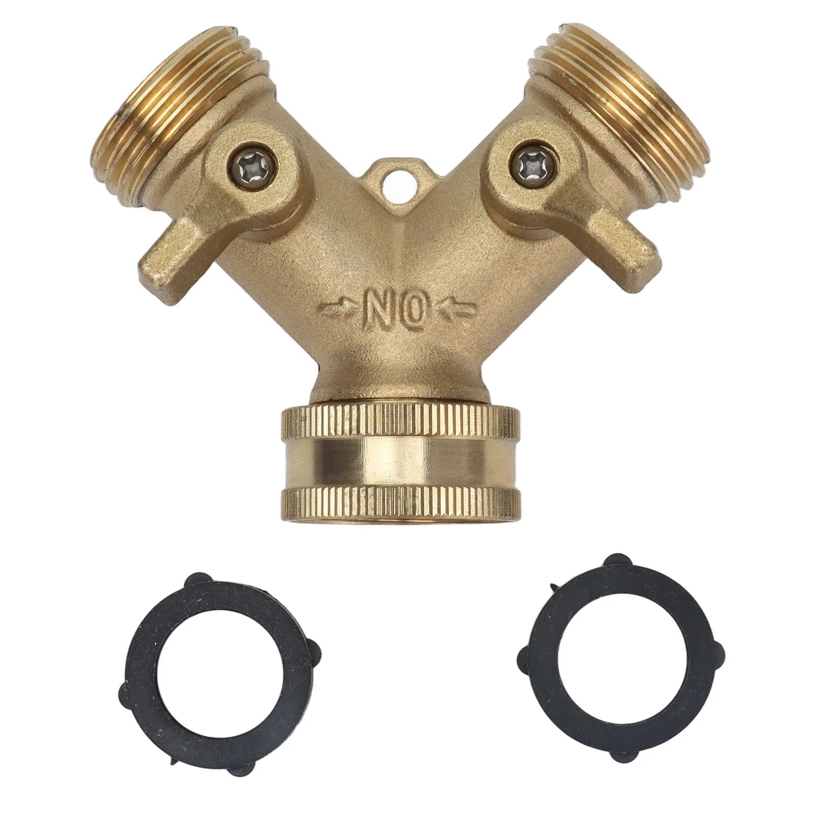 Hose Splitter Good Sealing Y Type Garden Water Distributor for Irrigating Plants Washing Cars