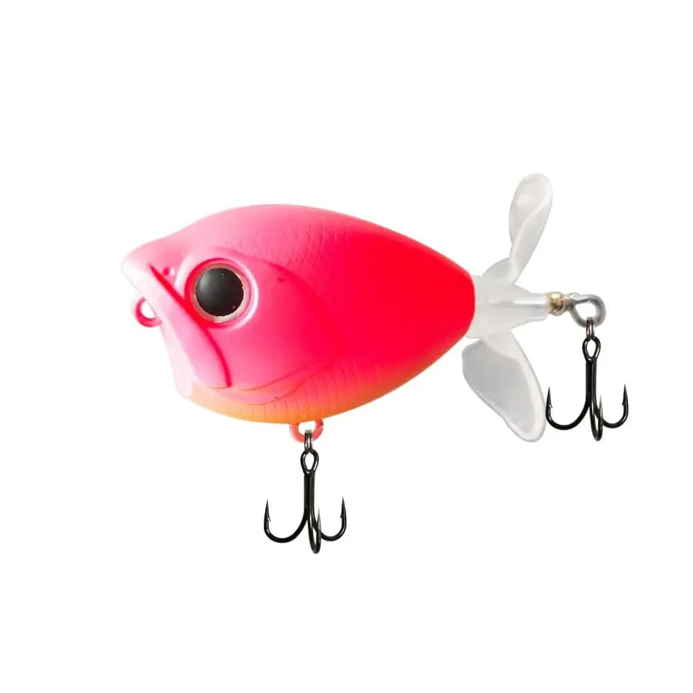 2024 6g/50mm 11g/60mm Elica Warbler Richiamo Popper Coda Rotante Topwater Richiamo di Pesca Galleggiante Bass Hardbait pesca