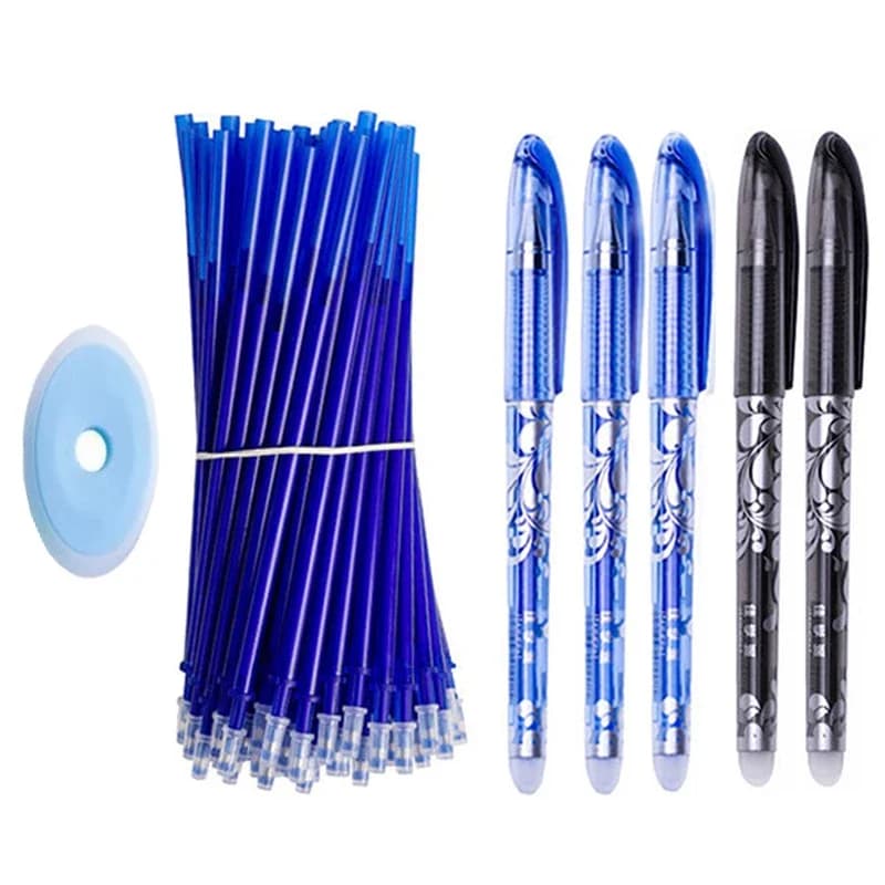 56 pz/set ricariche per penna Gel cancellabili asta 0.5mm manico lavabile penna cancellabile magica per strumenti di scrittura penna scolastica cancelleria Kawaii
