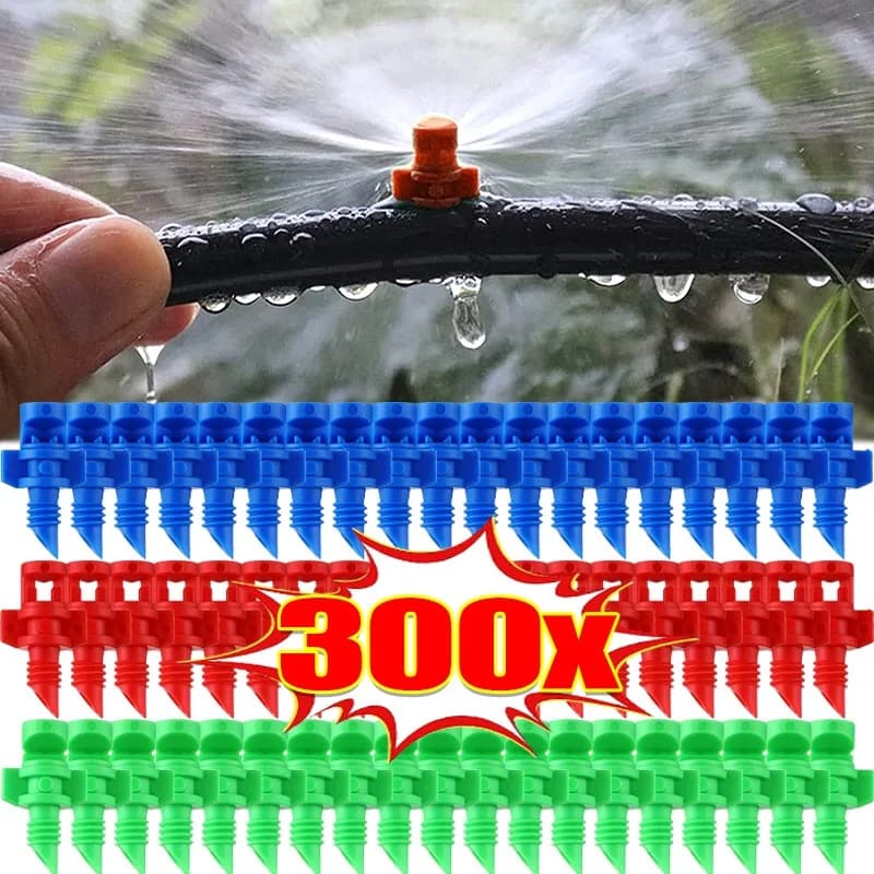 20-300x Gocciolatore di irrigazione Ugello di atomizzazione semplice 90 180 Ugello di atomizzazione di rifrazione da 360 gradi Spruzzatore di irrigazione per frutta e fiori