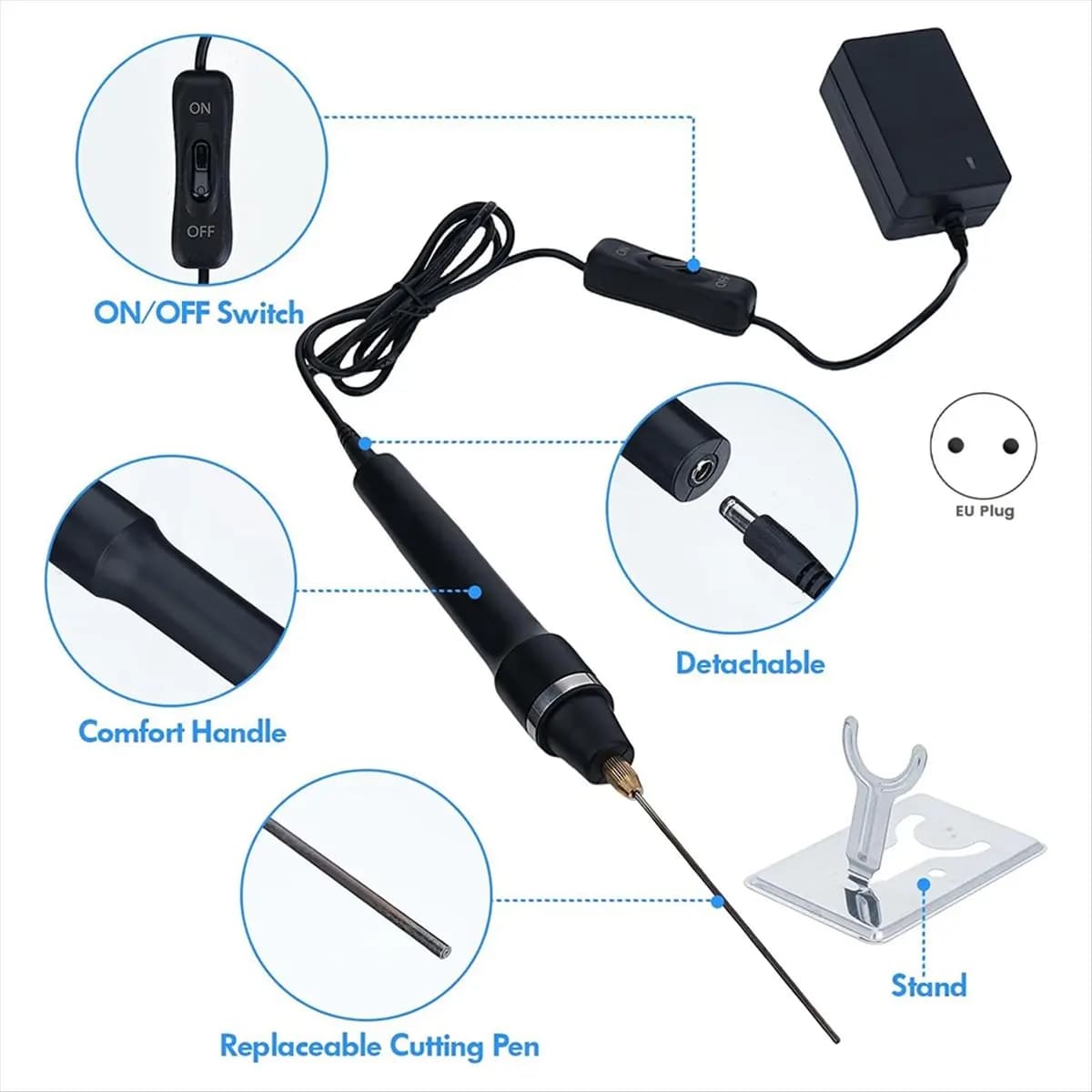 HITL Hot Wire Slipper for Foam - Foam Cutting Tool Set - Foam Panel Cutting Board - Foam Cutting Tool - EU Plug