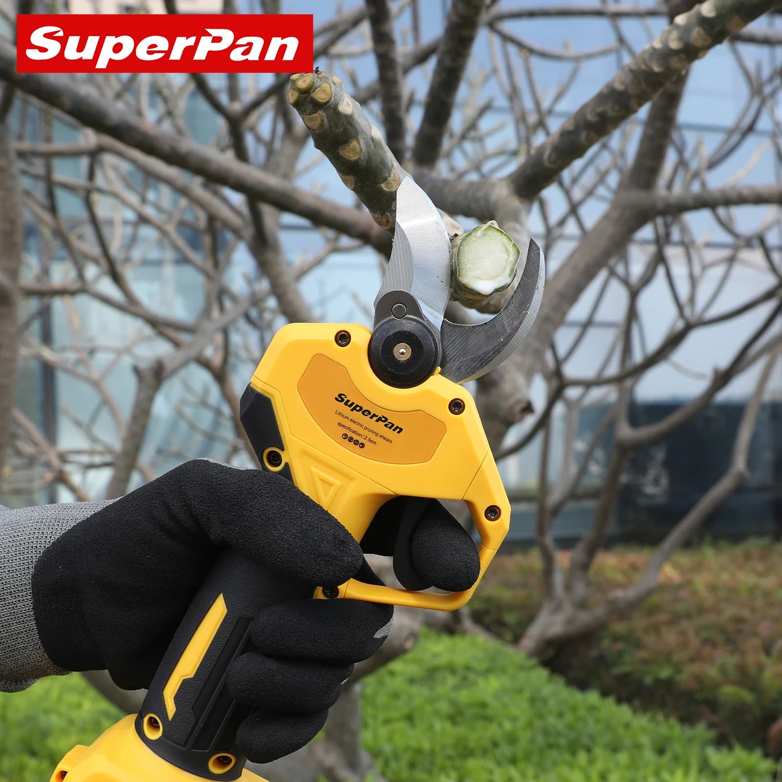 SuperPan Garden Electric Scissors for Power, Fruit Tree Maintenance, Compatible with Dewalt Battery 20V