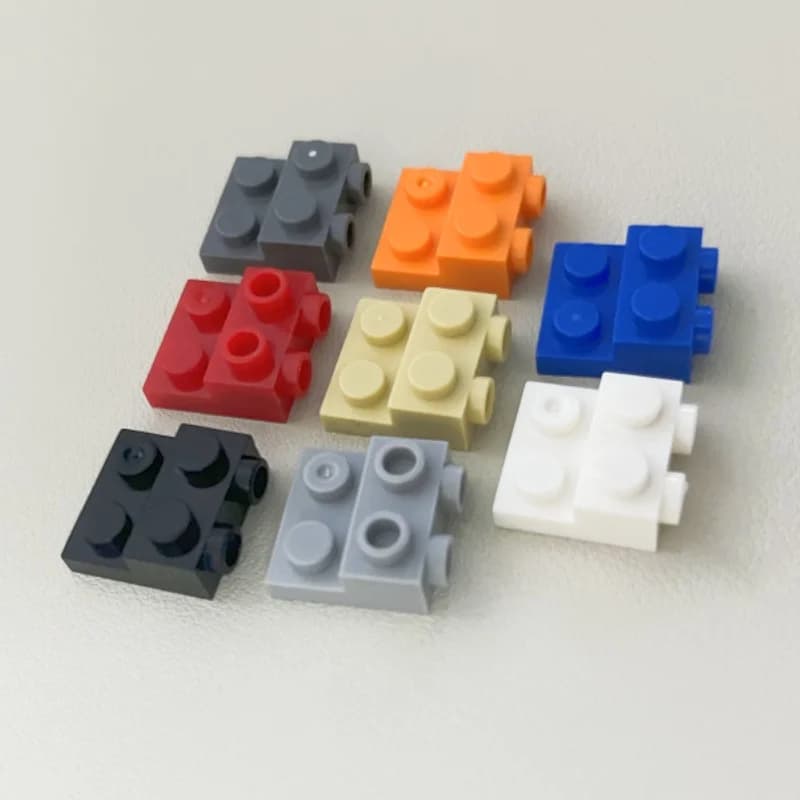 Lotto 99206 Piastra modificata 2x2x2/3 con 2 borchie sui lati Mattoni Giocattoli per edifici tecnici Blocchi Regalo FAI DA TE MOC Compatibile