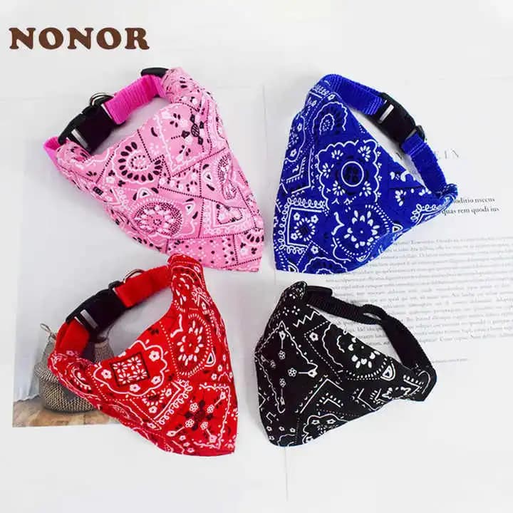 Benda triangolare regolabile per cane da compagnia, gatto, sciarpa lavabile, collare bandana, bavaglini, decorazione per il collo del gatto, festa di compleanno
