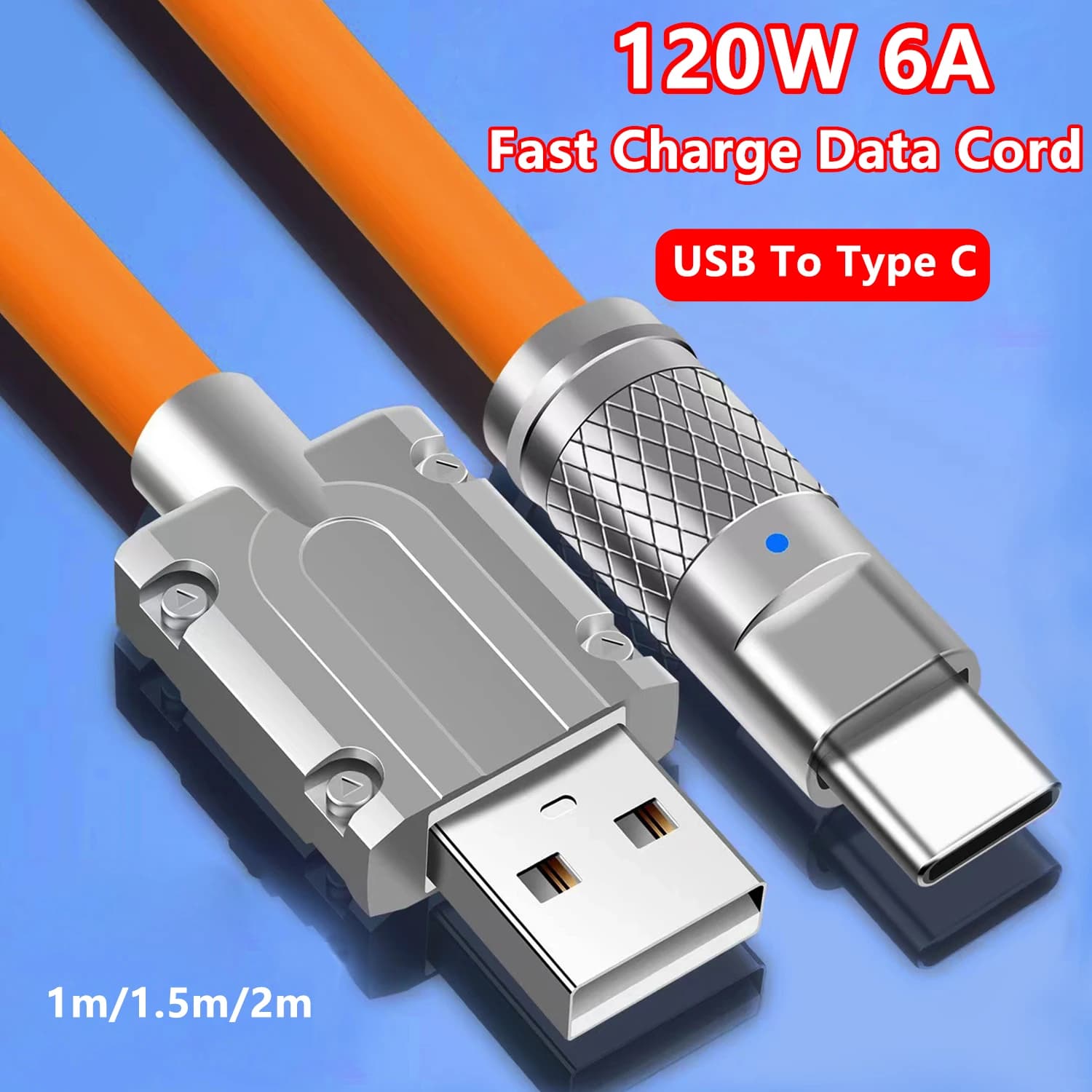 Cavo in Silicone liquido per ricarica Micro USB di tipo C da 120W 6A per Samsung S23 S22 Xiaomi 13 cavo USB C per ricarica telefono Huawei