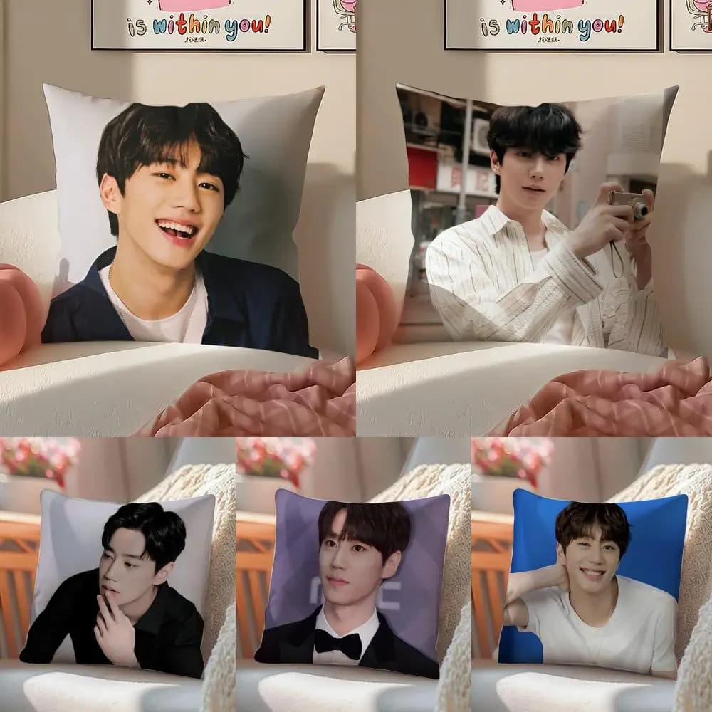 Hot Handsome Singer Lee J-Jun Young cushion cover in invisible zipper for sofa and bedroom