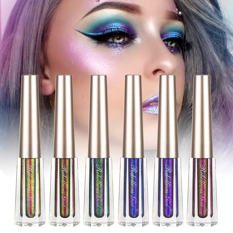 Chameleon umbrellas Liquid umbrella with stick diamond glitter Highly pigmented metallic stickBianco shiny gloss lasting for all tricks