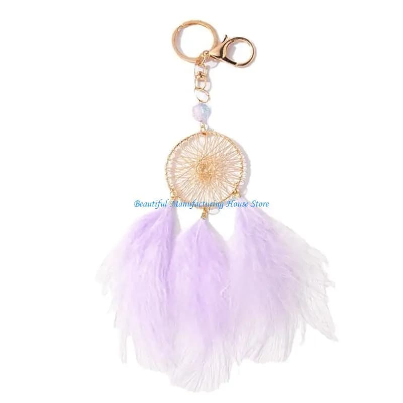 E56A Dream Catcher Charm Keychains Pendant Fashion Jewelry for Women Men