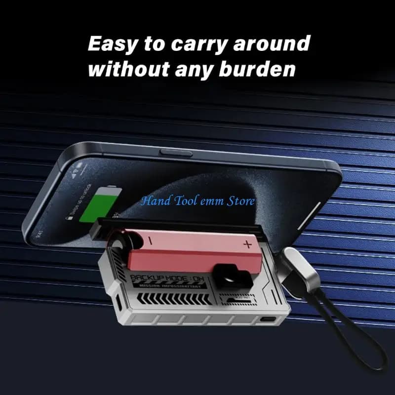 H37F Battery Chargers Case Mobile Power Box Housing 21700 Battery PD22.5W Fast Charging for Multiple Devices