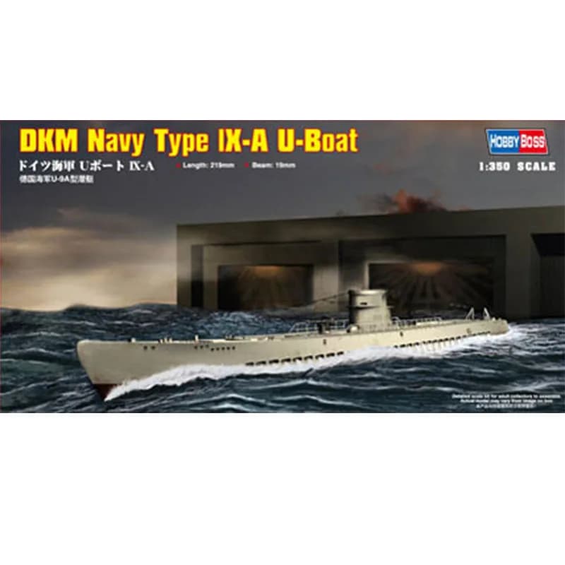 Hobbyboss 83506 1/700 WWII Tipo tedesco IX-A U-Boat Sottomarino Giocattolo Kit modello di edificio in plastica