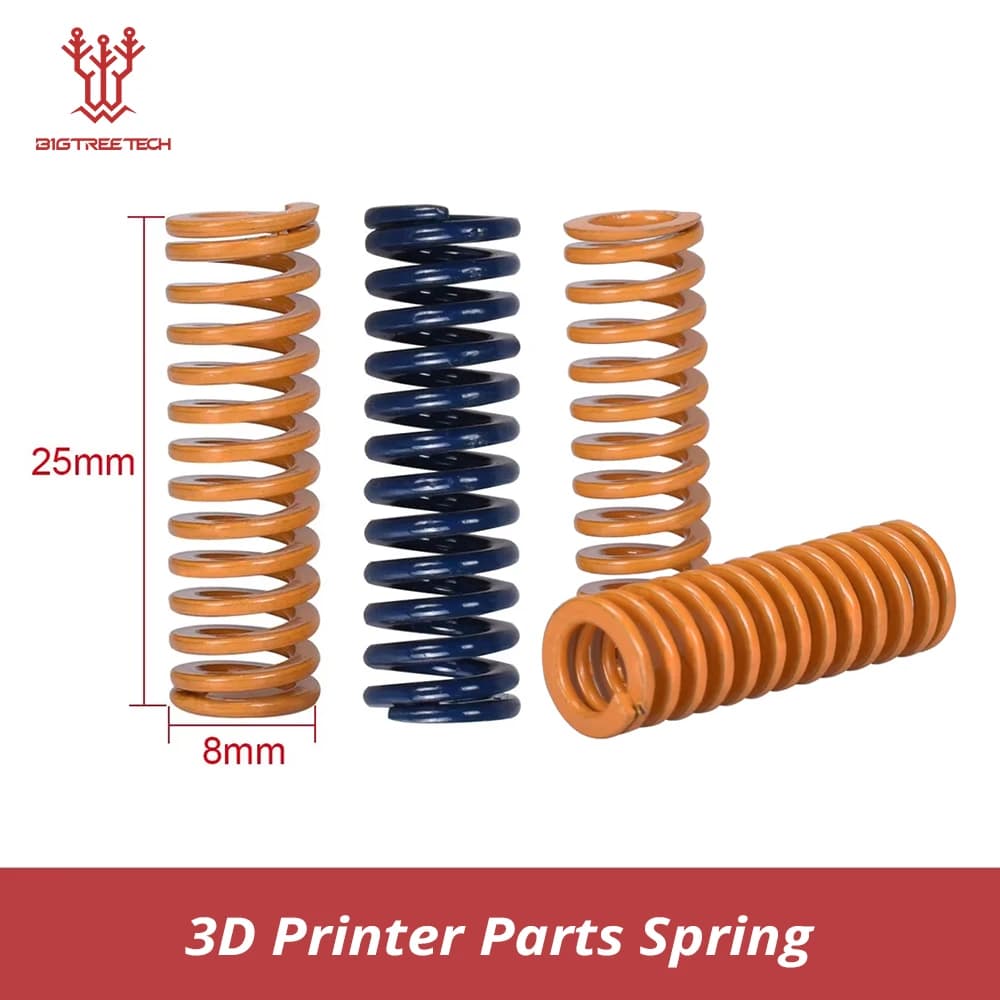 La stampante 3D parte la piastra riscaldante riscaldata primavera CR10 del letto 8*25MM che regola gli accessori Reprap importati per CR-10S MK2B MK2A