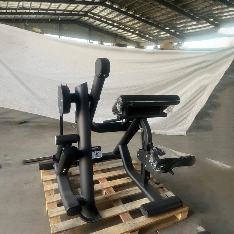 Attrezzatura da Palestra per Allenamento della Forza, Macchina per Bicipiti Preacher Curl con Manubri in Acciaio, Accessorio per Panca Pesi in Metallo