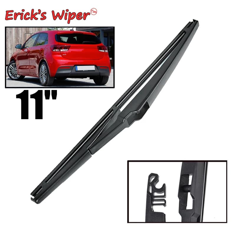 Erick's Wiper 11" Rear Wiper Blade For Kia Rio MK4 2017 - 2023 Windshield Windscreen Clean Tailgate Window Car Rain Brush
