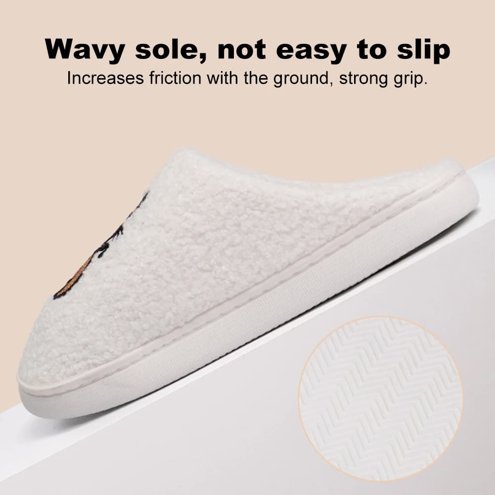 Pantofole in peluche di Halloween Calde scarpe da casa slip-on Comode pantofole da casa soffici Scivoli antiscivolo per gatti zucca per uomo donna