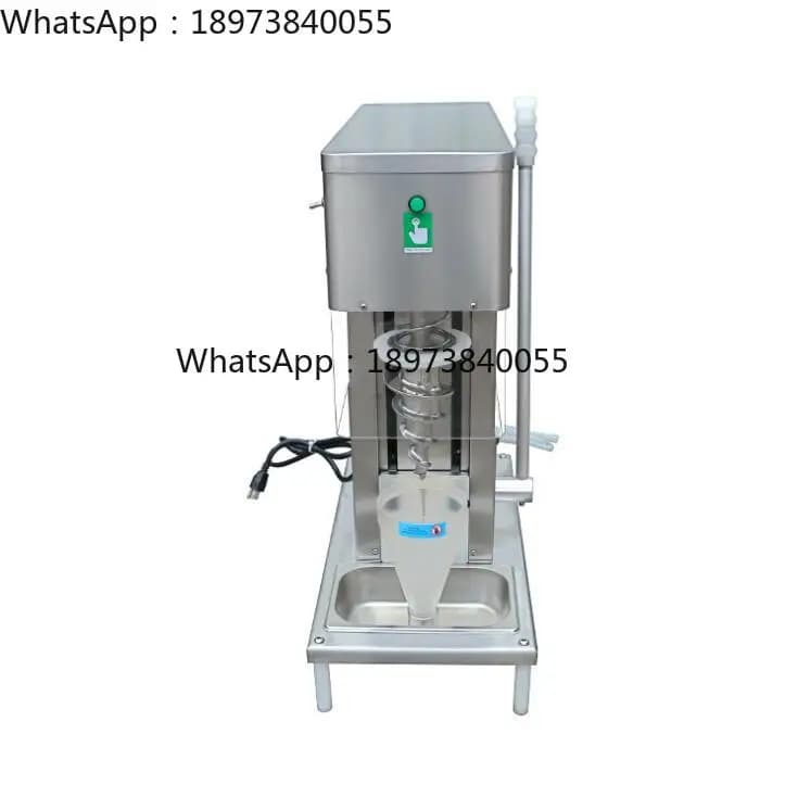 Macchina per gelato congelato con riccioli commerciali in acciaio inossidabile Macchina per miscelatore frullatore per gelato allo yogurt con noci congelate