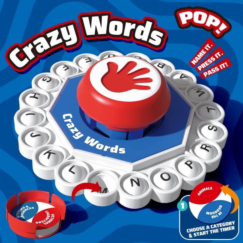 Crazy Alphabet Word Press Gioco da tavolo Fast Pace Family Party Game Toys