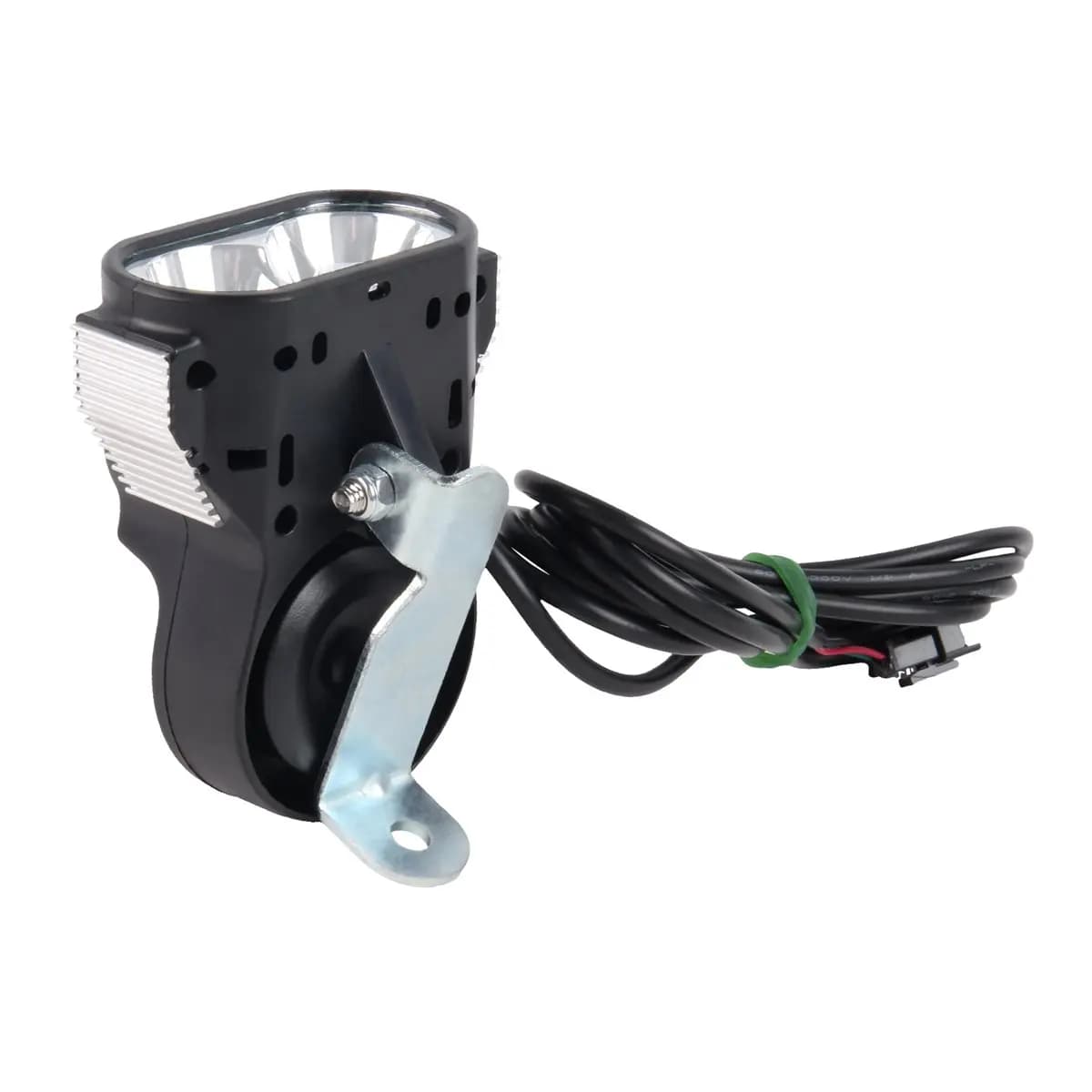 #22J E-Bike Waterproof Led Headlight Bicycle Light with 80-100db Loud Horn,Bicycle Light with Loud Horn,(ABS)