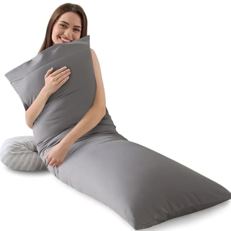 Memory Foam Body Pillow Insert, Soft Large Long Bed Pillow for Adults, Breathable Full Body Pillow