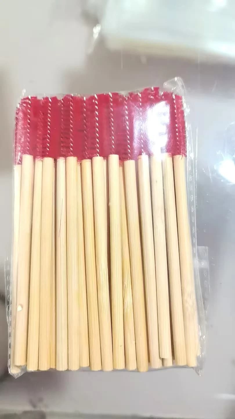 50Pcs Mascara Eyelash Bamboo Wands Applicators Extension Eye Lash Curling Comb Handle Eyelash Brush Makeup Brush Makeup Tool