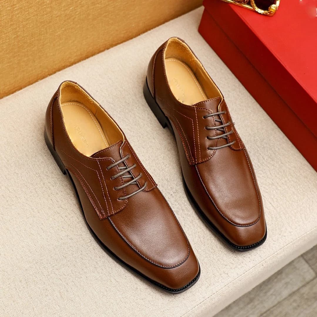 Men's Elegant Shoes Genuine Leather Men's Shoes Luxury Moccasins Social Trendy Slips