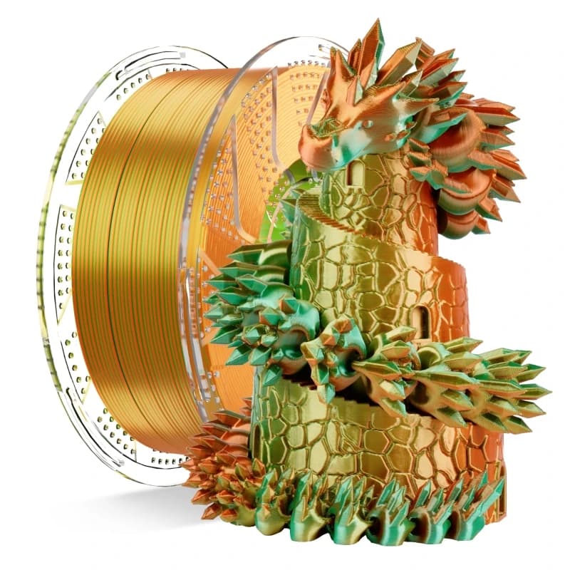 Filament PLA Magic Silk Opaca Conjure 1.75mm Bicolor/Tri-Color 1KG High Quality 3D Printers FDM