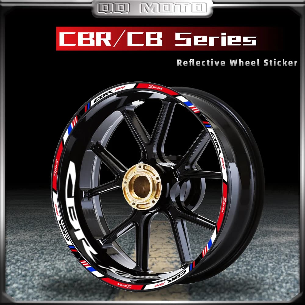 Moto Adesivo Riflettente All'interno del Mozzo Decalcomanie Rim Stripe Nastro Accessori Per CBR1000RR CBR600RR CBR500R 300 250 cbr650r