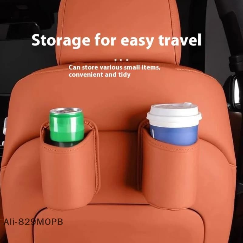 【P】Scatola portabicchieri universale per porta auto Design con clip posteriore Portabevande Contenitore portaoggetti Schienale seggiolino auto Scatola portaoggetti Tasca organizer per tazza d'acqua