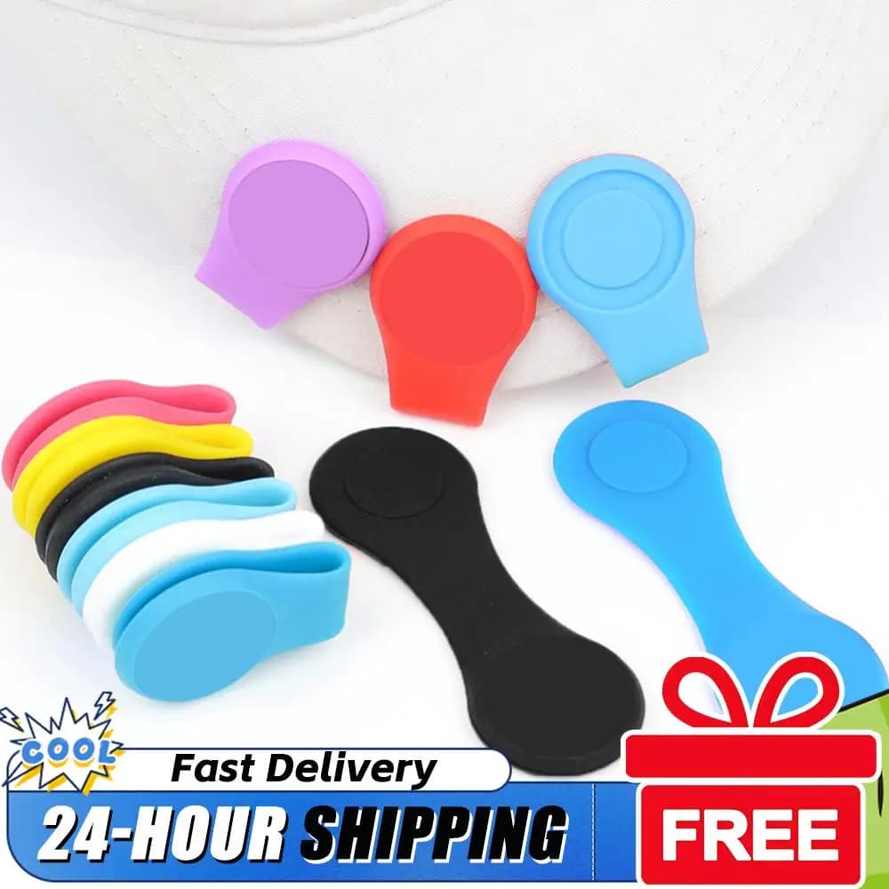 Clip Magnetica in Silicone per Golf, Mini Calibratore di Posizione della Palla, Accessorio Professionale Pieghevole e Riutilizzabile