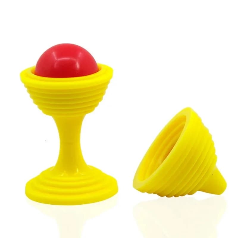 Spettacolo di magia 1 set di perline Go No Traces Magic Cup Puzzle Novità Giocattoli Bambini Close-up Trucco magico Scherzo Puntelli