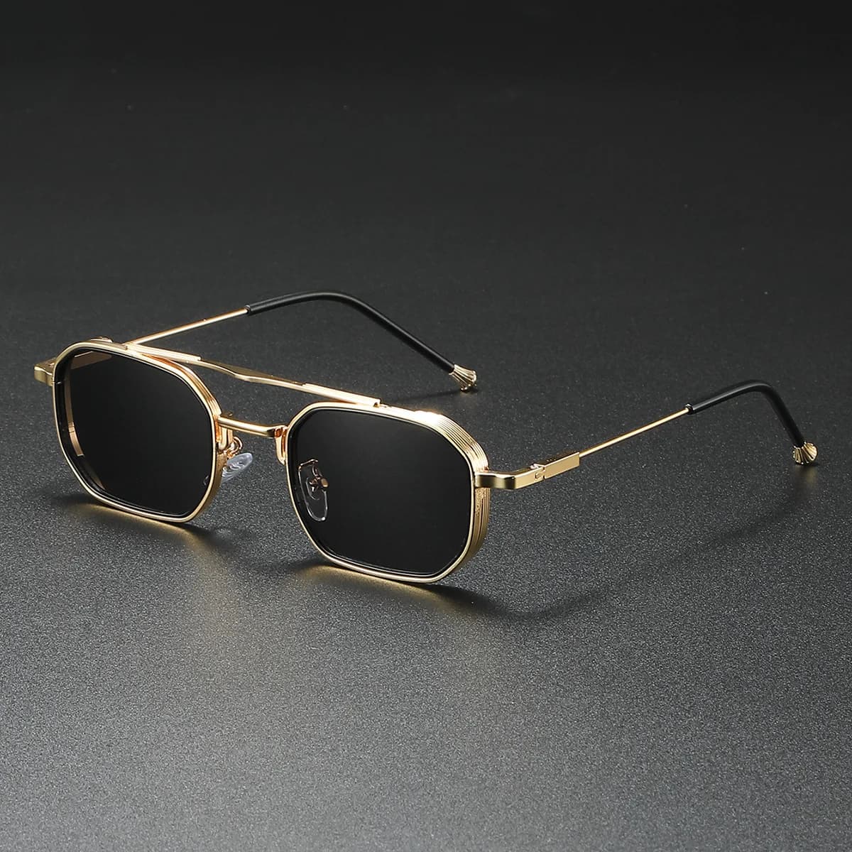 2025 Occhiali da sole quadrati Donna Trendy Vintage Steampunk Occhiali da sole Uomo Luxe Occhiali moda Gafas De Sol Hombre Lunette Soleil Femme