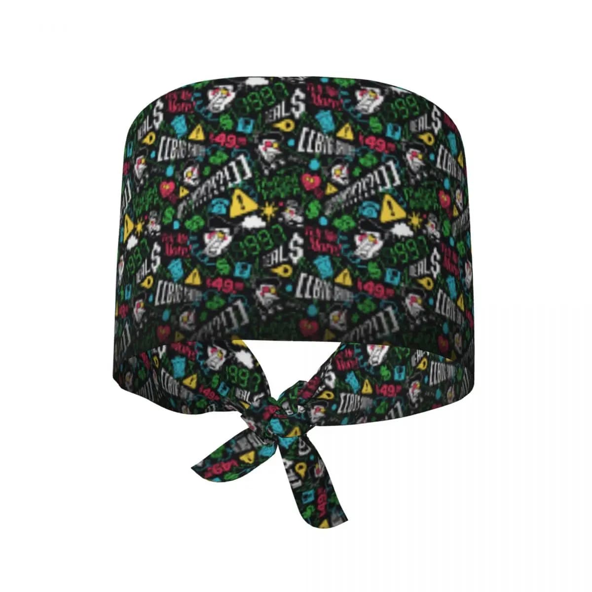 Deltarune SPAMTON G Scrub Hat Doctor Working Surgical Cap Men Women Adjustable Nursing Caps for Dentist