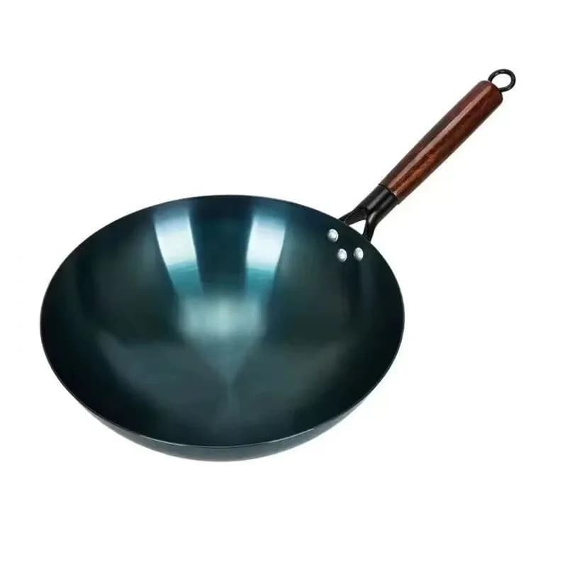Traditional Chinese Iron/Iron Panel/Round Fund with non-stick surface/single sleeve/For domestic and commercial use