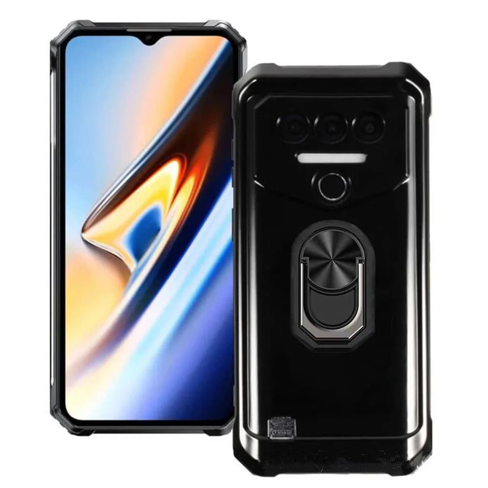 For Oukitel WP38 Back Finger Ring Soft TPU Silicone Case On For Oukitel WP38 WP 38 Oukitel Capa 6.52" Bracket Phone Cover