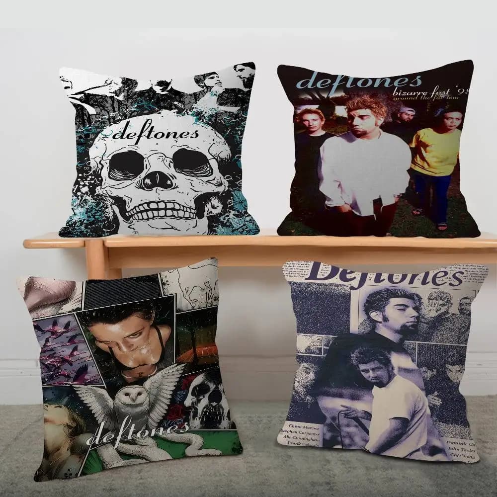 D-Deftones Band Personalized Pillow Dust Cover Bedroom Kids Party Decoration Pillowcase Birthday Children Gift