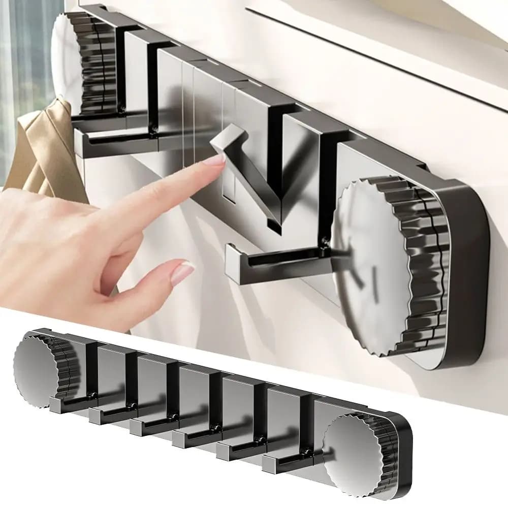 Gancio per porta a ventosa salvaspazio Gancio pieghevole Forte aspirazione sottovuoto Appendiabiti a parete Facile installazione Riutilizzabile