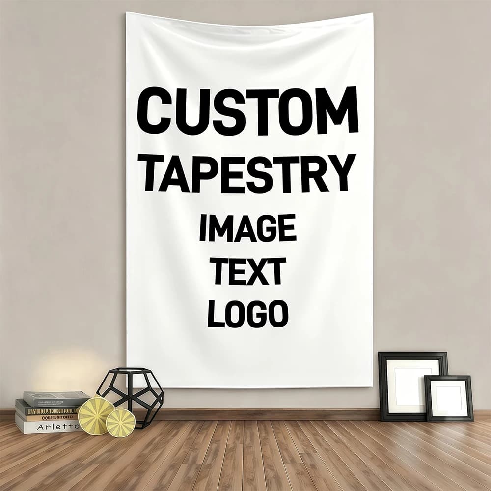 Custom Tapestry Personalized Photo Tapestry Wall Hanging for Bedroom, Living Room & Dorm Decor, Modern Home Wall Art